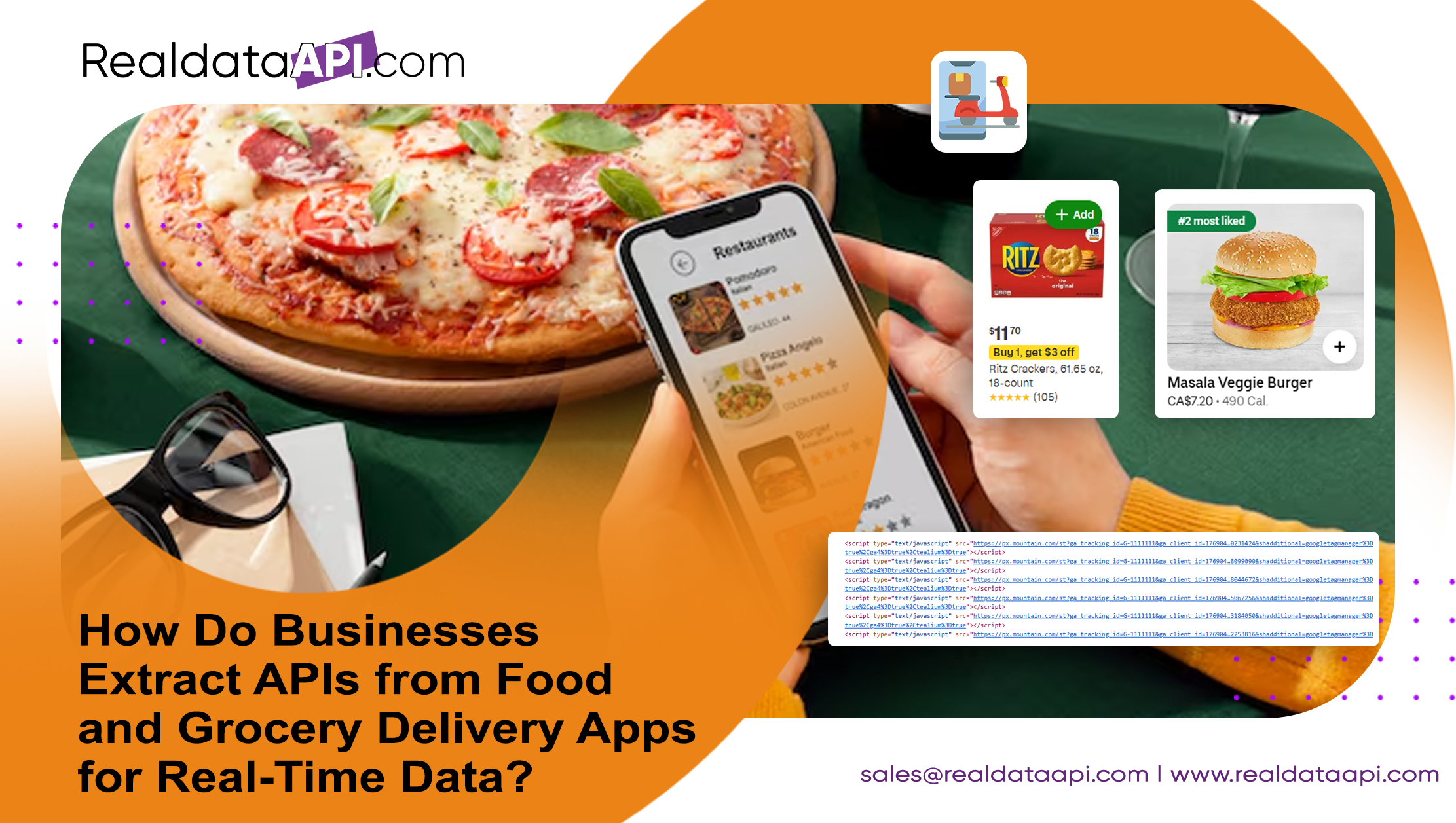 How Do Businesses Extract APIs from Food and Grocery Delivery Apps for Real-Time Data